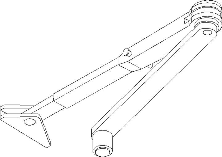 Actual product image Geze Locking arm for door closer TS 2000 V + TS 4000 (Room door, Entrance door, Wooden door, French window, Indoor)