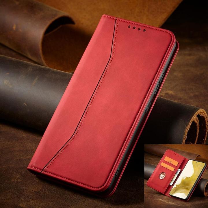 Immagine prodotto Hurtel Custodia Magnet Fancy per Samsung Galaxy S23 Ultra Cover con Flip Stand Wallet Rosso (Samsung Galaxy S23 Ultra)