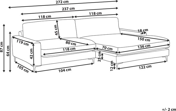 Produktbild Beliani Maloy (3-Sitzer)