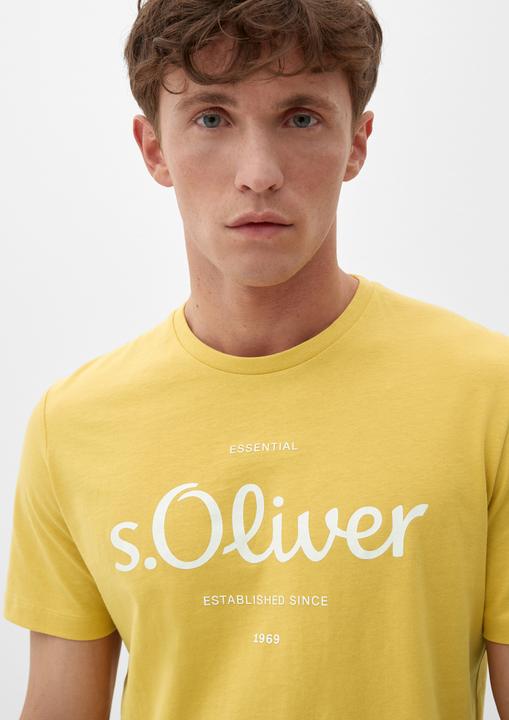 Produktbild S.Oliver T-Shirt Kurzarmshirt mit Rundhalsausschnitt und Labelprint (L)