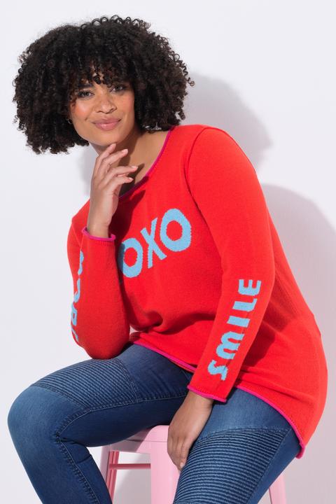 Immagine prodotto Angel of Style Maglione dal taglio dritto con scritta e orli non rifiniti (58)