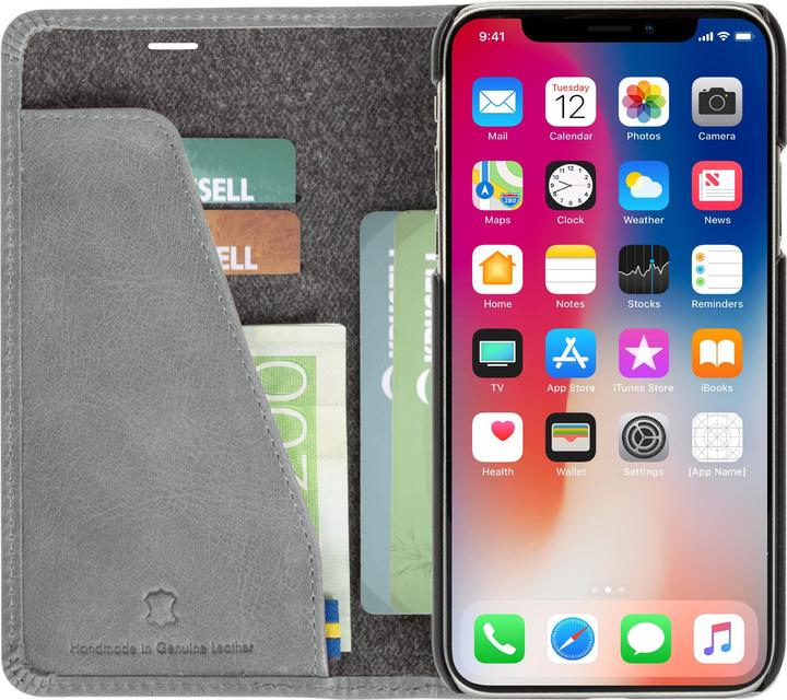 Image du produit Krusell Sunne 4 Card FolioWallet Apple iPhone XS Max vintage pilkas (Apple iPhone XS Max)