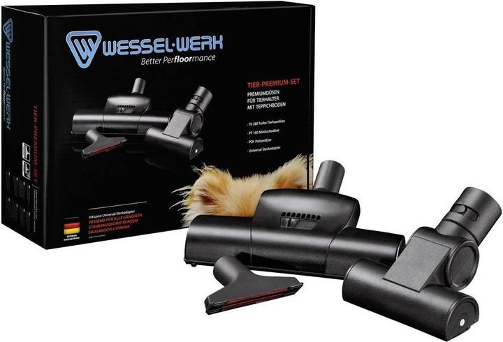 Actual product image Wessel-Werk Vacuum Cleaner Nozzles Animal Premium Set 3 pieces
