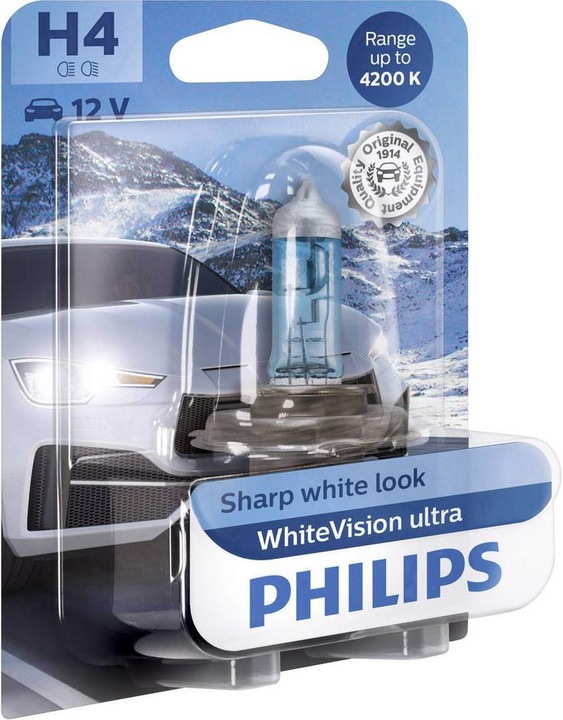 Immagine prodotto Philips Lampadina alogena Bianco ultra (H4)