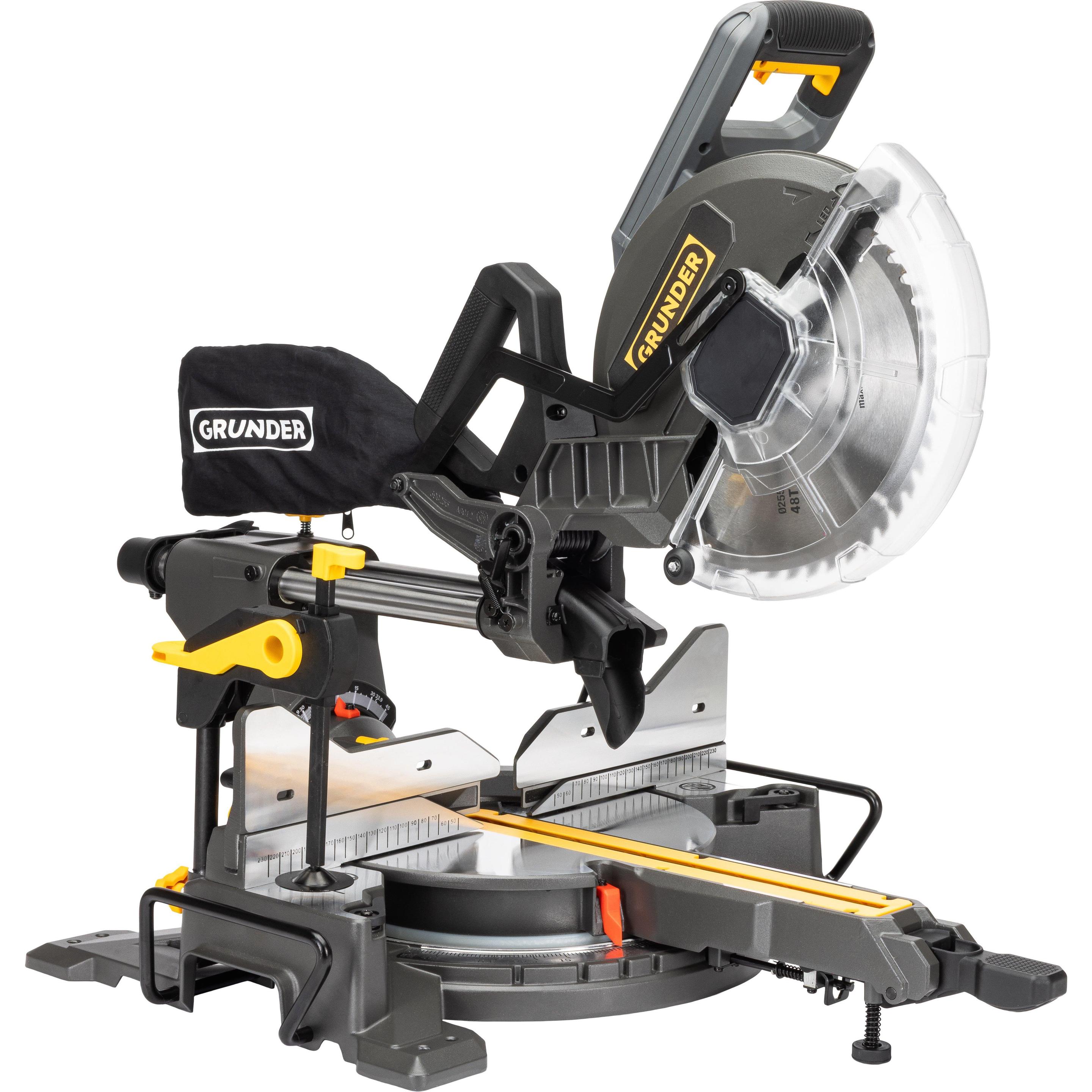 Grunder, Troncatrice radiale, MITRE SAW J1G-ZP39-255-3 D255 1800W