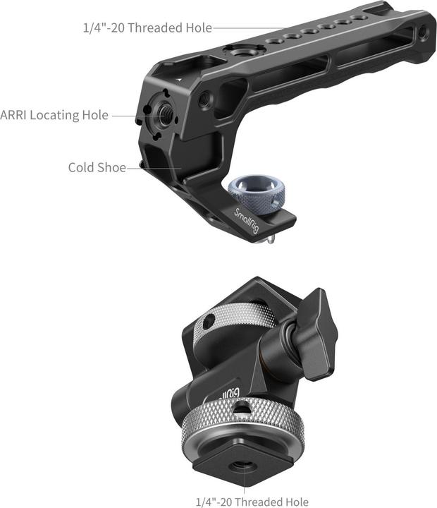 Image du produit SmallRig Poignée supérieure avec kit de support du moniteur (Accessoires pour moniteurs, Poignée)