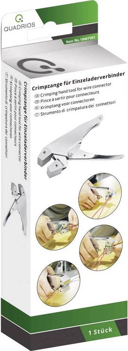 Actual product image Quadrios Crimping Pliers Processing Tool for Single Wire Connectors (160 mm)