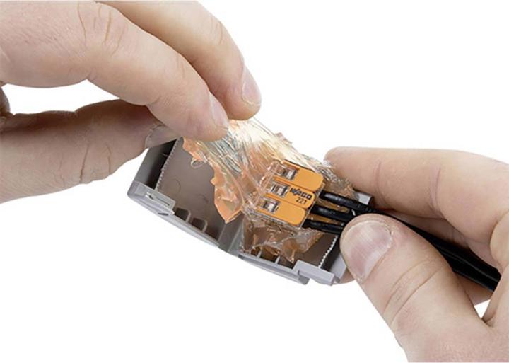 Actual product image Wago Gel box for connection terminals wire leads