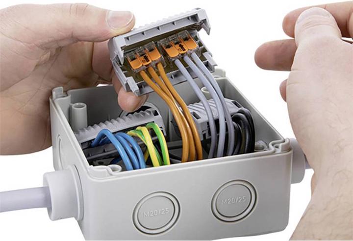 Actual product image Wago Gel box for connection terminals wire leads