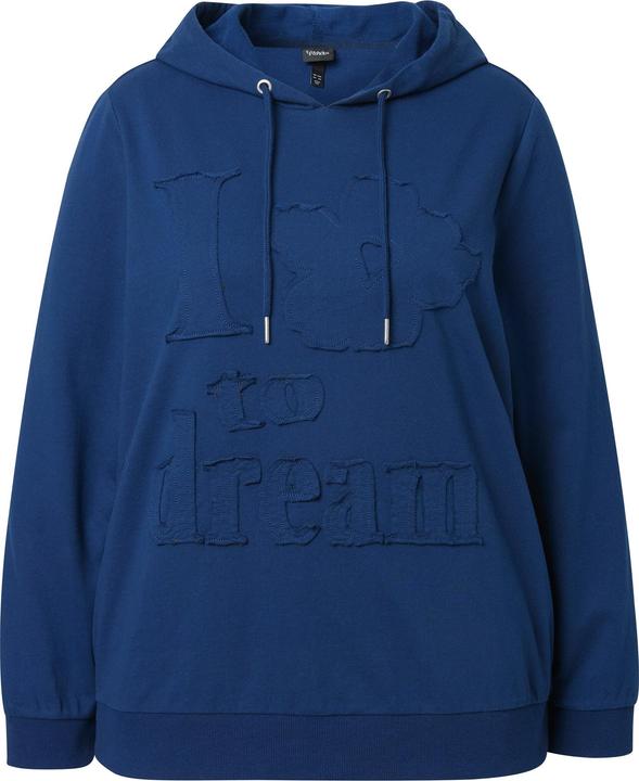 Immagine prodotto Ulla Popken Maglia con applicazione floreale, cappuccio e maniche lunghe (46, 48)