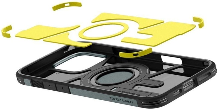 Productafbeelding Spigen Tough Armor MAG iPhone 16 Pro MagSafe afgrond groen/zielony ACS08148 (Apple iPhone 16 Pro)