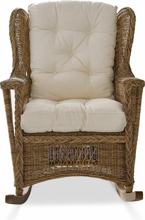 Image du produit Loberon Fauteuil à bascule Jeveren marron/blanc