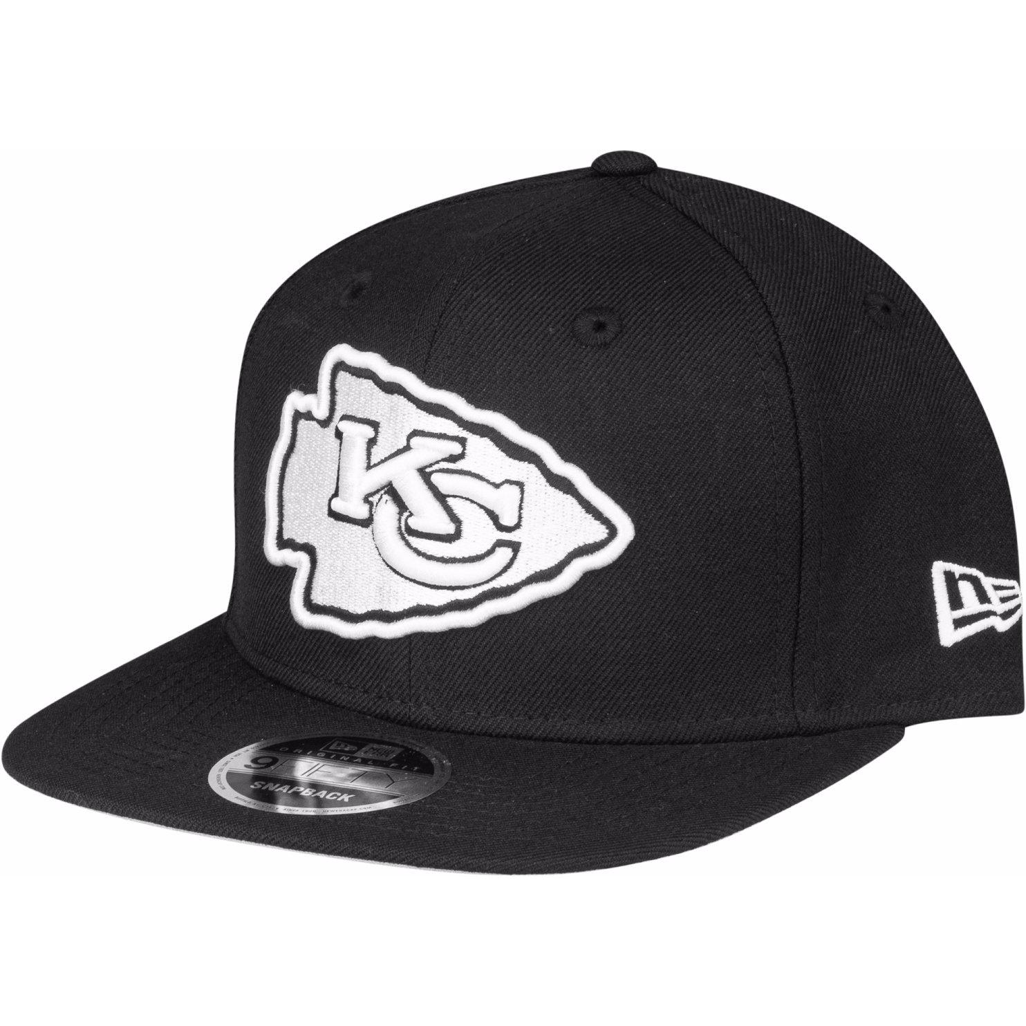 New Era, Herren, Cap, Originalfit Kansas City Chiefs, Schwarz, (One Size)
