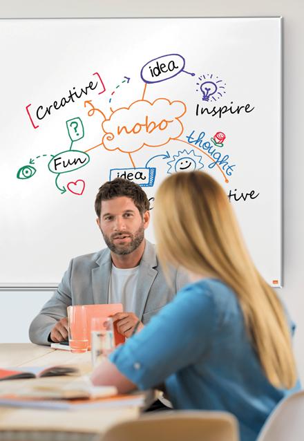 Actual product image Nobo Magnetic whiteboard Impression Pro 90 cm x 120 cm (120 x 90 cm)