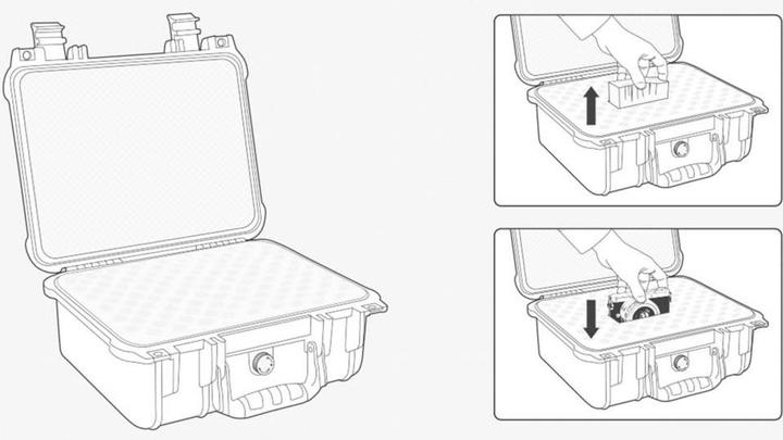Actual product image Toolcraft TO-7746843 Carrying case (L x W x H) 250 x 270 x 125 mm