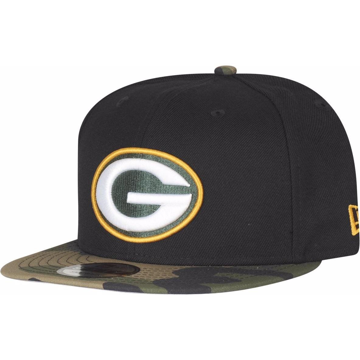 New Era, Herren, Cap, 9Fifty Green Bay Packers, Schwarz, (One Size)
