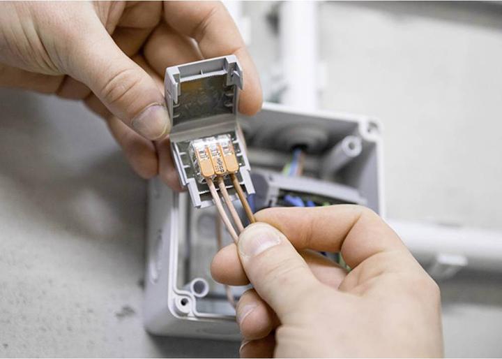 Actual product image Wago Gel box for connection terminals wire leads