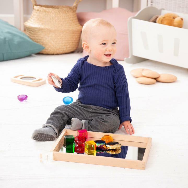 Actual product image TickiT Small Wooden Mirror Tray