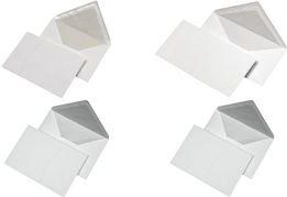 Image du produit Mailmedia Enveloppe, doublure en soie, DIN long, colle humide blanche, rabat pointu, 80 g, blanc mat, gris Sei (DL, 1 x)