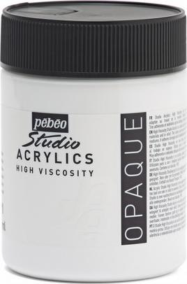 Actual product image Pebeo Studio Acrylics fine acrylic (Titanium white, 500 ml)