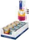 Actual product image Staedtler Double sharpening box TWIST & CLOSE, display of 8 Plastic case with bellows as container for spit