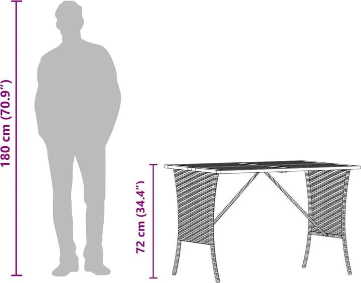 Produktbild vidaXL Gartentisch (105 x 75 x 72 cm)