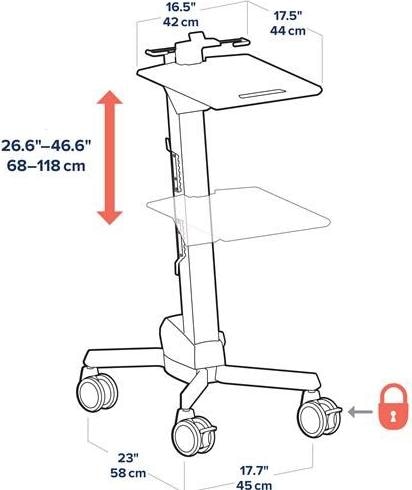 Image du produit Ergotron Chariot Pour Ordinateur Portable Neo-Flex