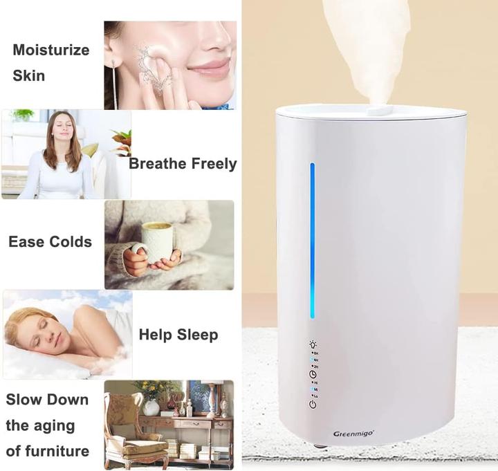 Immagine prodotto Greenmigo Top Fill Luftbefeuchter mit Aroma Diffuser