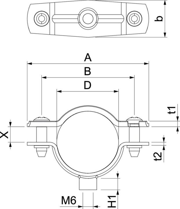 Produktbild OBO Bettermann Abstandschelle