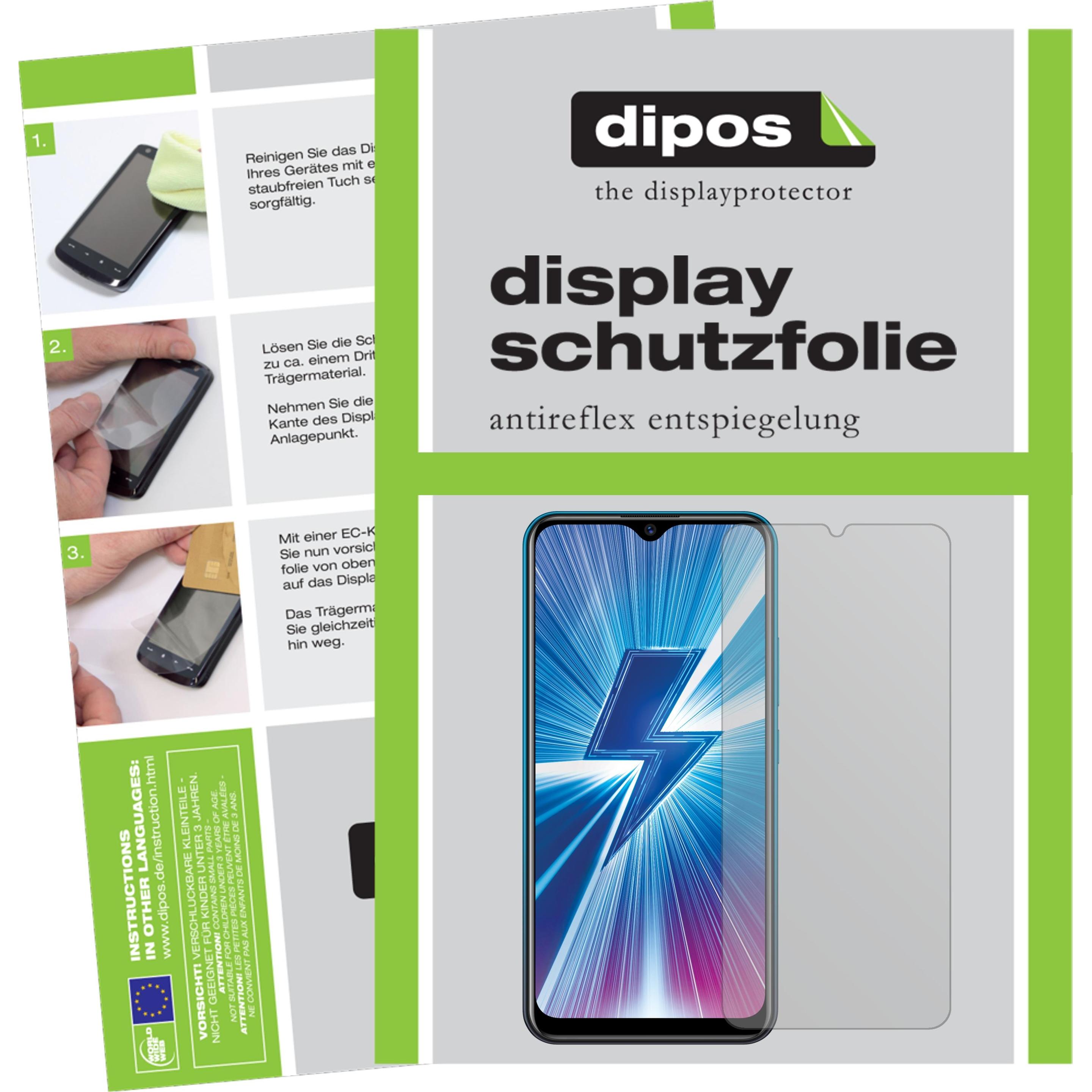 Dipos Displayschutzfolie Antireflex (5 Stück, Vivo Y5), Smartphone Schutzfolie, Transparent