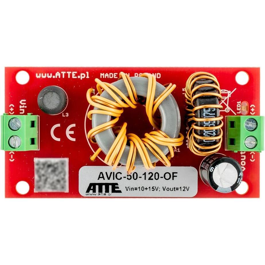 Atte, Convertitore di tensione, CONVERTITORE DC/DC AVIC-50-120-DI 10-15V 50W 4A