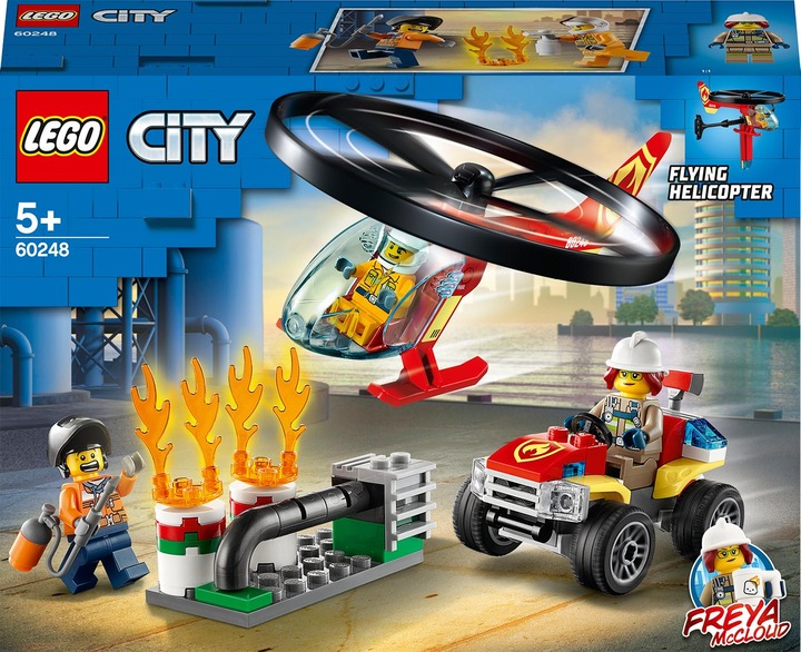 Actual product image LEGO Operation with the fire brigade helicopter (60248, LEGO City)