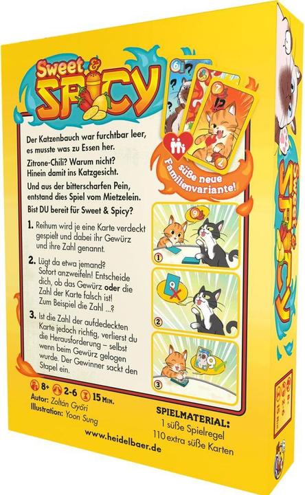 Produktbild HG011 - Sweet & Spicy, Kartenspiel, für 2-6 Spieler, ab 8 Jahren (DE-Ausgabe) (Deutsch, 2 - 6 Spieler)