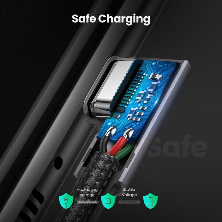Image du produit Ugreen USB C – USB C (2 m, USB 2.0)