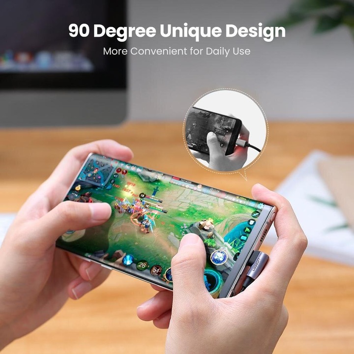 Image du produit Ugreen USB C – USB C (2 m, USB 2.0)