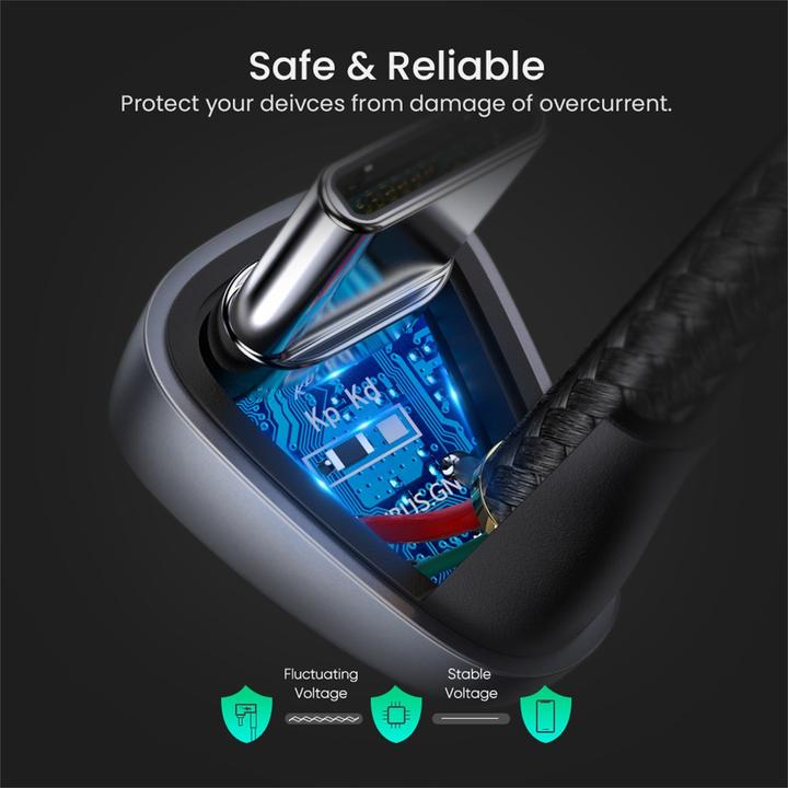 Actual product image Ugreen USB C – USB A (2 m, USB 2.0, 18 W)