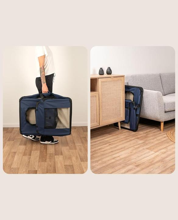 Actual product image Ionto Dog transport box (Cat, Dog, Foldable, Lockable, Breathable, Washable)