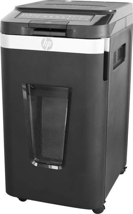 Actual product image HP Pro Shredder Auto 400MC document shredder with particle cut P-5, 2 x 12 mm, up to 400 sheets, black (Microcut)