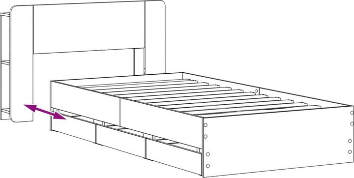 Actual product image vidaXL Aufbewahrungsbett (80 x 200 cm)
