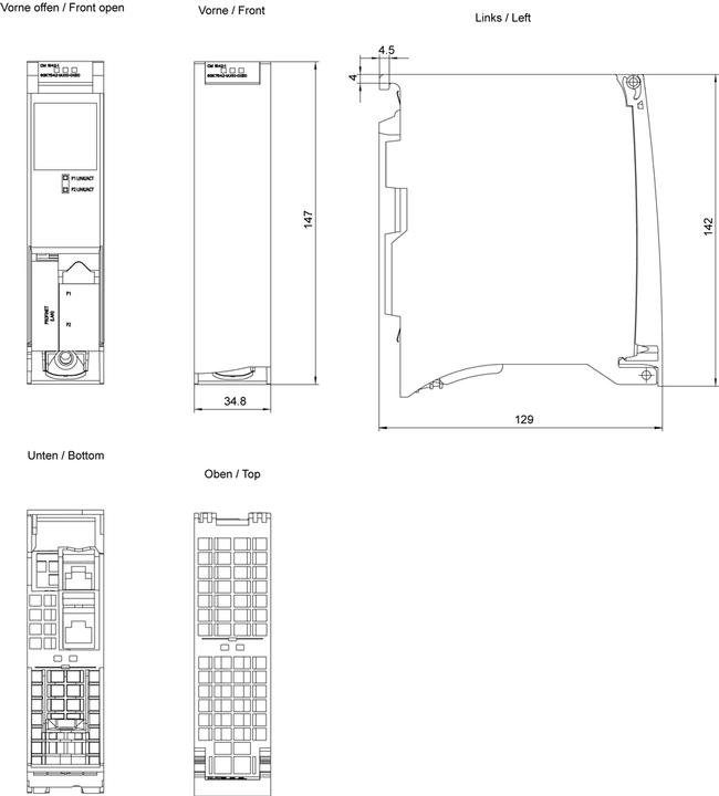 Actual product image Siemens 6GK7542-1AX10-0XE0Communication module CM 1542-1