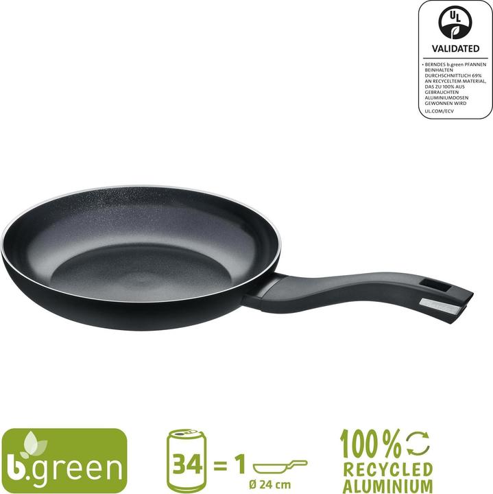 Produktbild Berndes Bratpfanne Alu Recycled Induction 24 cm (24 cm, Bratpfanne, Aluminium)