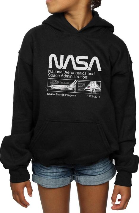 Immagine prodotto Nasa Classic Space Shuttle Felpa con Cappuccio Ragazze (140, 146)