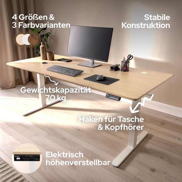 Actual product image Arebos Schreibtisch (160 x 80 x 72 cm)