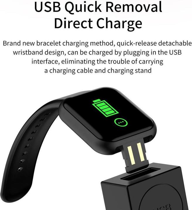 Produktbild PhoneLook Smart Watch FitPro Y68 Fitness Tracker Smart Watch inkl. Touchscreen + programme