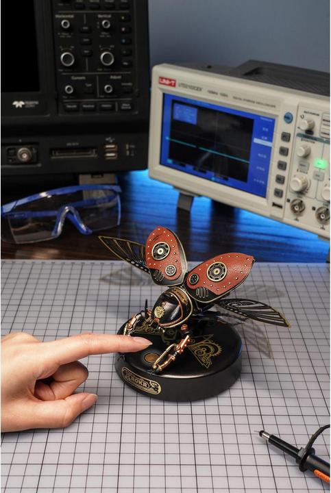 Productafbeelding Rokr 3D steampunk kever bouwpakket : Neushoornkever (156 onderdelen)