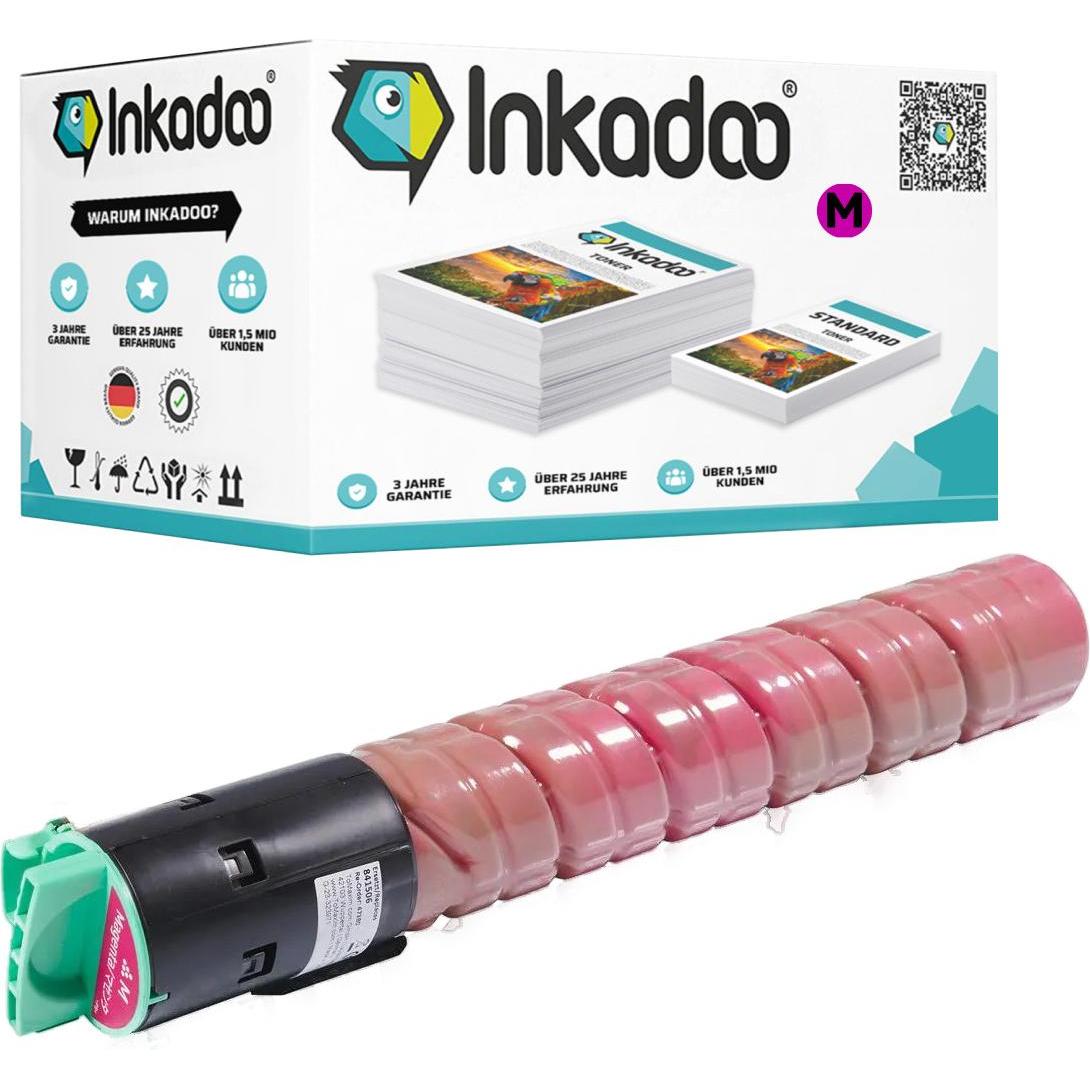 Inkadoo, Toner, Toner kompatibel zu Ricoh 841506 / TYPE MP C 2551 HE Toner, magenta Magenta (M)