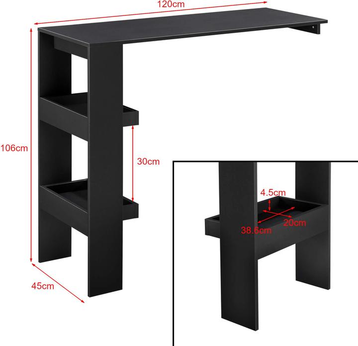 Actual product image En.Casa Bromölla (120 x 45 x 106 cm)