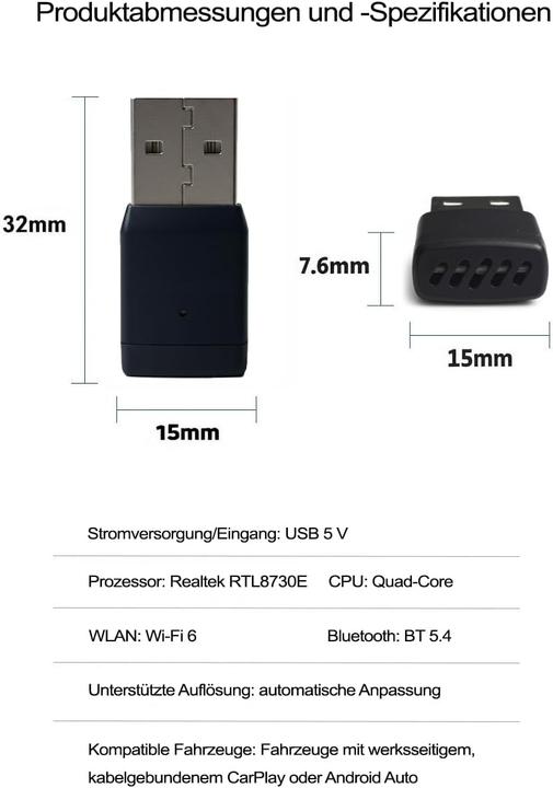Actual product image M.I.C. Günther Wireless CarPlay & Android Auto Adapter