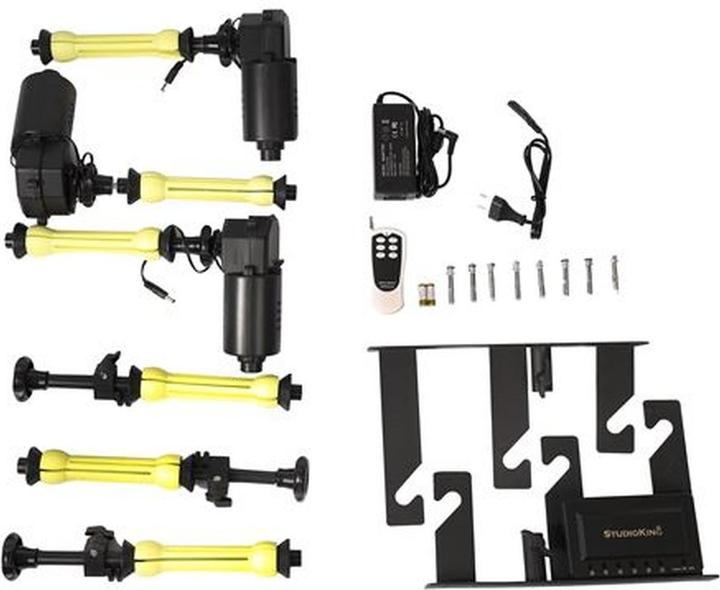 Immagine prodotto Falcon Eyes StudioKing Background System Electric B-3WE per 3 bobine (218 cm, 293 cm)