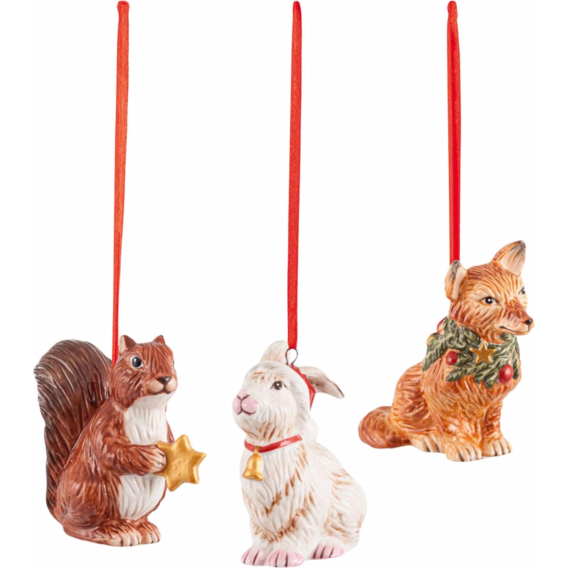 Villeroy & Boch, Christbaumschmuck, Baumschmuck (3 -teilig)